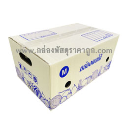 กล่องพัสดุ ฝาชน เบอร์ M (ผลไม้) 27x43x20 ซม.(5 ชั้น)	